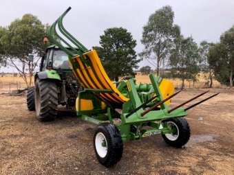 Under Auction - (A225) 2019 Hustler X5000 Trailing Bale Feeder 