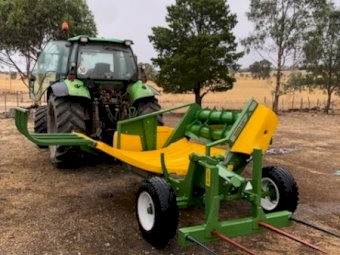 Under Auction - (A225) 2019 Hustler X5000 Trailing Bale Feeder 