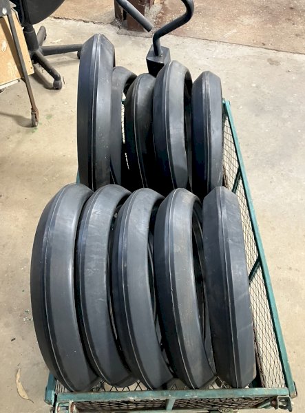 10 x 18inch 80mm wedge tyers to suit press wheels