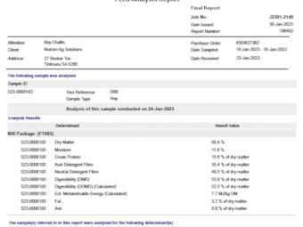 75mt Lucerne Hay 550-600kg 8x4x3 Bales (New Season 22/23)