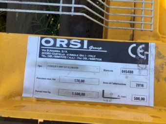 Rear Mounted Orsi 3PL Forklift