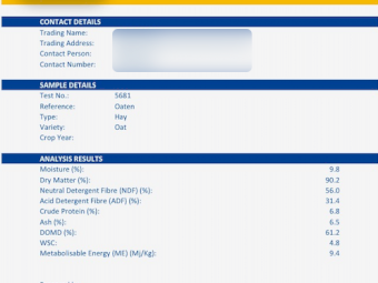 130mt Oaten Hay 550-580kg 8x4x3 Bales