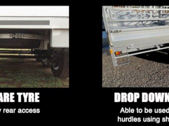 Universal Trailer *FREE Toolbox worth $200 when you order with PAC* - Base Cost 2050mm Wide Galvanized Steel and Painted/ 2500mm Flat-top 2 Tonne