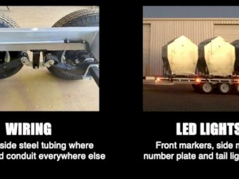 Universal Trailer *FREE Toolbox worth $200 when you order with PAC* - Base Cost 2050mm Wide Galvanized Steel and Painted/ 2500mm Flat-top 2 Tonne