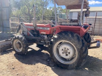 Massey Ferguson 154-4 Tractor with push blade