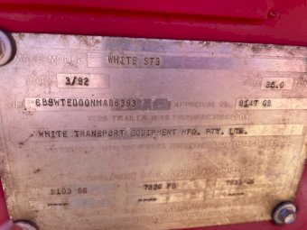 1992 White Skel Trailer