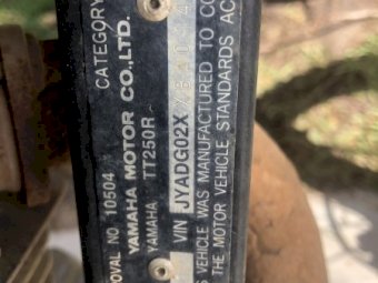 2011 Yamaha TTR  250 motorbike