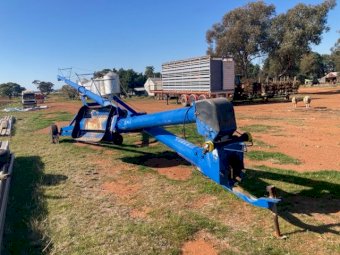 Brant 10 Inch x 70 FT Auger for Sale with a Swing away hopper attached