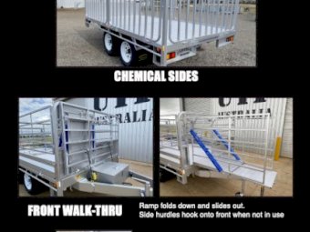 Universal Trailer *FREE Toolbox worth $200 when you order with PAC* - Base Cost 2050mm Wide Galvanized Steel and Painted/ 2500mm Flat-top 2 Tonne