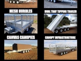 Universal Trailer *FREE Toolbox worth $200 when you order with PAC* - Base Cost 2050mm Wide Galvanized Steel and Painted/ 2500mm Flat-top 2 Tonne