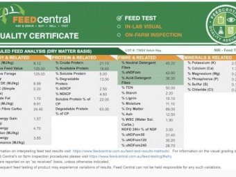 1 B Double Load of Vetch Hay that has been rejected by the buyer - Ex Gippsland
