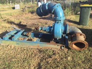 Mixed flow pump with electric 3 phase motor.