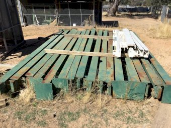 Heavy steel shed posts