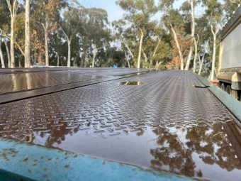 1981 Haulmark 40ft Flat Top Trailer