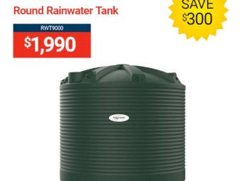 Polymaster's 9,000ltr Round Rainwater Tank and SAVE$300! *PolyPromo Winter*
