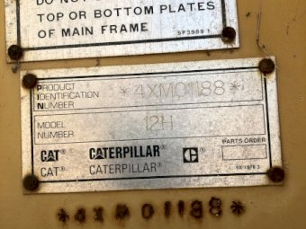 Caterpillar 12H Grader
