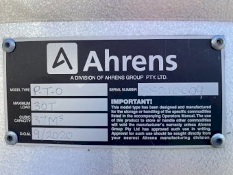 2020 Ahrens 30 tonne PTO Field Bin