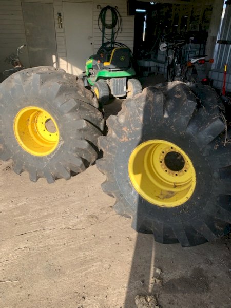 Tyres and Rims to suit a John Deere 1910 Aircart
