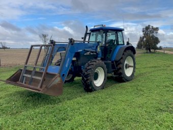 2004 New Holland TM 175 Tractor with Challenge 4421 Loader