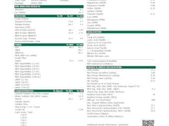 130mt Barley Rye Hay 650kg 8x4x3 Bales