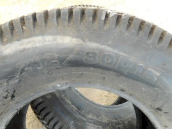 2 X Bridgestone 212/80D-15 Tyres