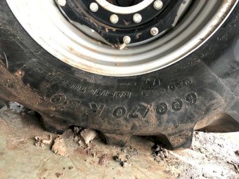 Front Tyres and Rims off a Case Magnum 340