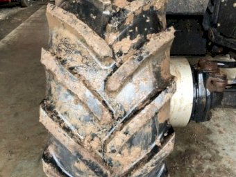 Front Tyres and Rims off a Case Magnum 340