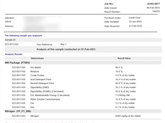 250mt Oaten Clover Rye Hay 550-600kg 8x4x3 Bales
