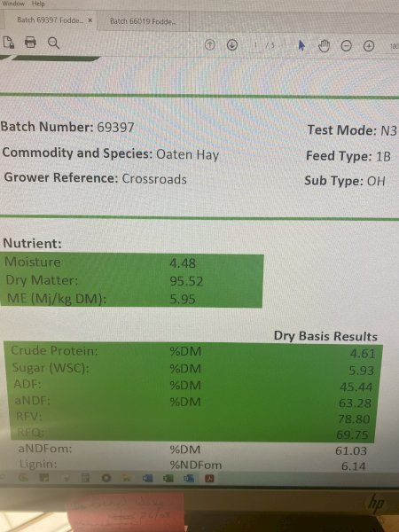 1000mt Oaten Hay 8x4x3 Bales
