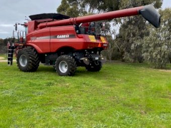 Under Auction - (A236) 2012 Case IH 7230 Header With Macdon 2162 Flex Front. 