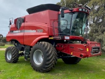 Under Auction - (A236) 2012 Case IH 7230 Header With Macdon 2162 Flex Front. 