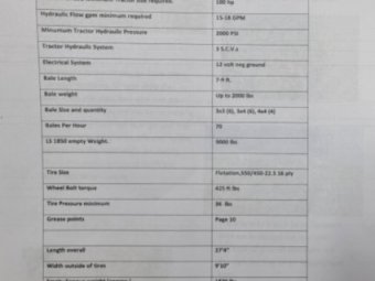 MIL-STAK LS 1850 Bale Stacker