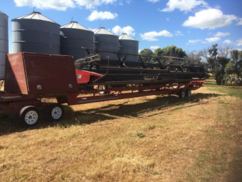 2005 Case IH 2388 X-Clusive Header & 36ft Draper front