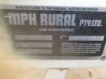 Sherwell  Model 66T. 45Deg angle  Fertiliser Silo