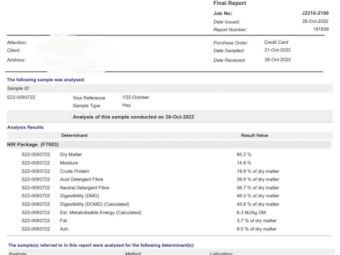 500mt Vetch Hay 660kg 8x4x3 Bales