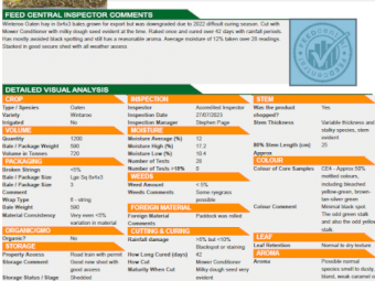 650mt Oaten Hay 600kg 8x4x3 Bales