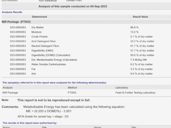 200mt Barley and Rye Hay 550kg 8x4x3 Bales