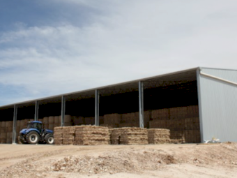 Action Steel 24 x 64 x 7.5 Hay Shed (3650 Bale Capacity)