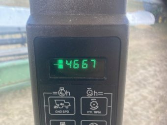 John Deere 9600 Header with 30' Tin Front and Trailer