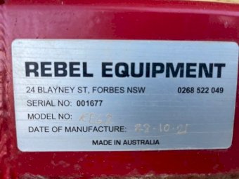 2021 Rebel Small Square Tautliner 15 bale grab.