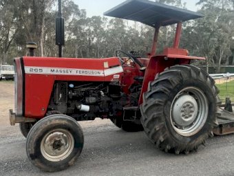 Massey Ferguson 265 Diesel Tractor with Implements