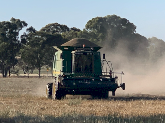 2005 John Deere 9860 Combine Harvester with Fronts and Trailer