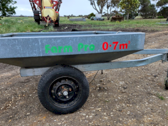 Farm Pro 0.7 cube ATV Grain Feed Out Cart