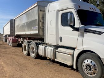 2022 Freightliner Cascadia Primemover with 2017 Byrne B Double Tippers