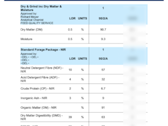 70mt Clover Hay 600-650kg 8x4x3 Bales