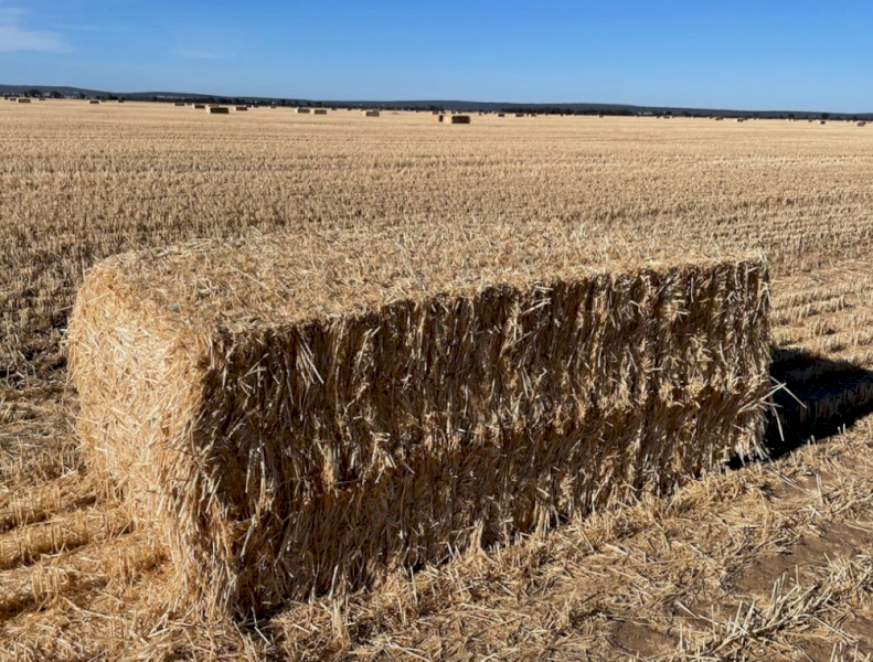 400mt Wheaten Straw 530kg 8x4x3 Bales