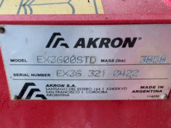 2022 Akron EX3600 Grain Bag Outloader