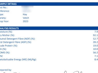 150mt Vetch Hay 8x4x3 Bales