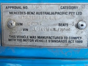 2010 Mitsubishi FK 600 Pantec Truck