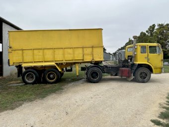 1974 International Acco 2150A With Tandem Tri-Axle Semi Trailer